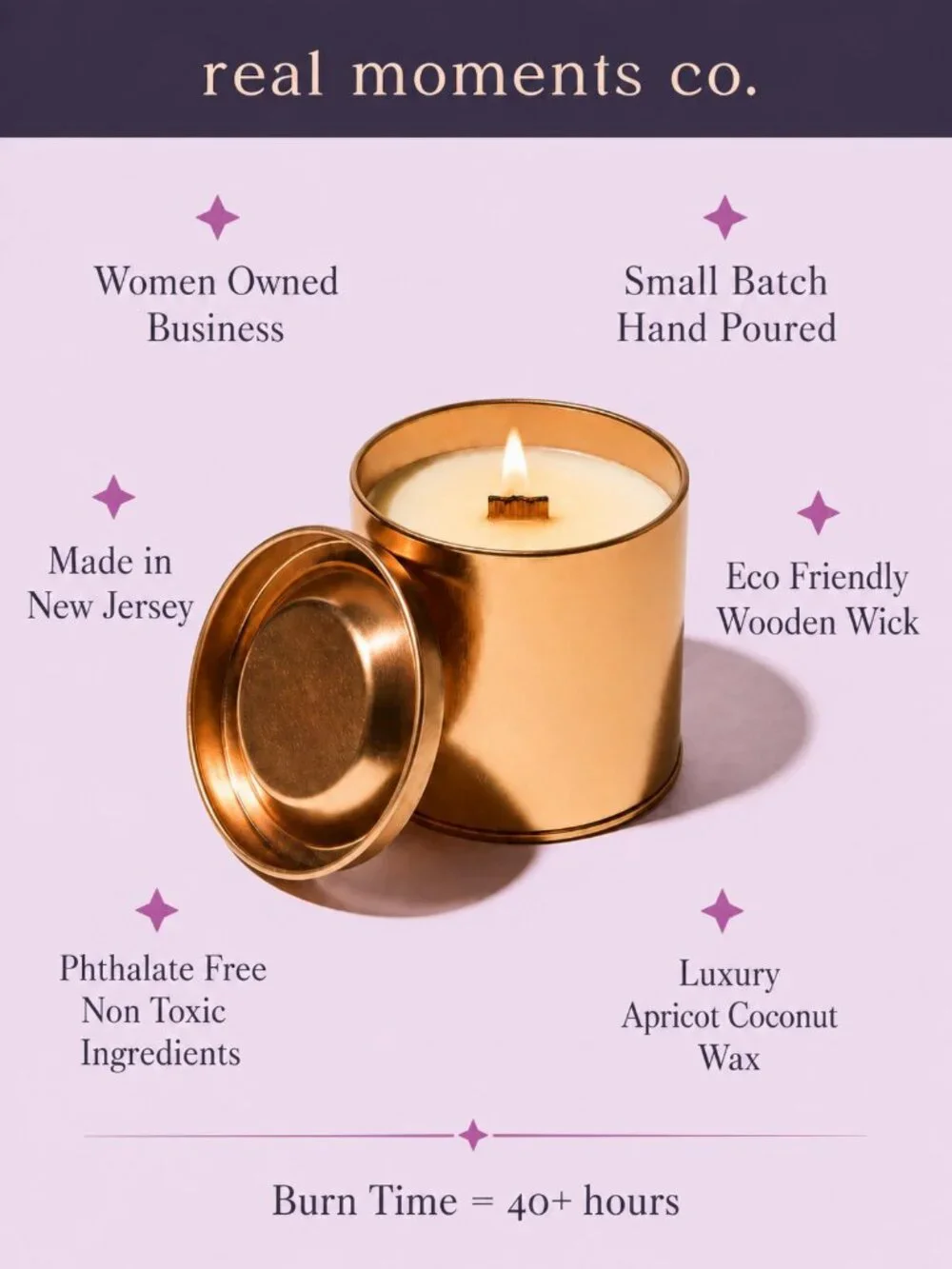 Breathe It In Candle, Sea Salt & Orchid, Self Care Candle Petite Gift Set